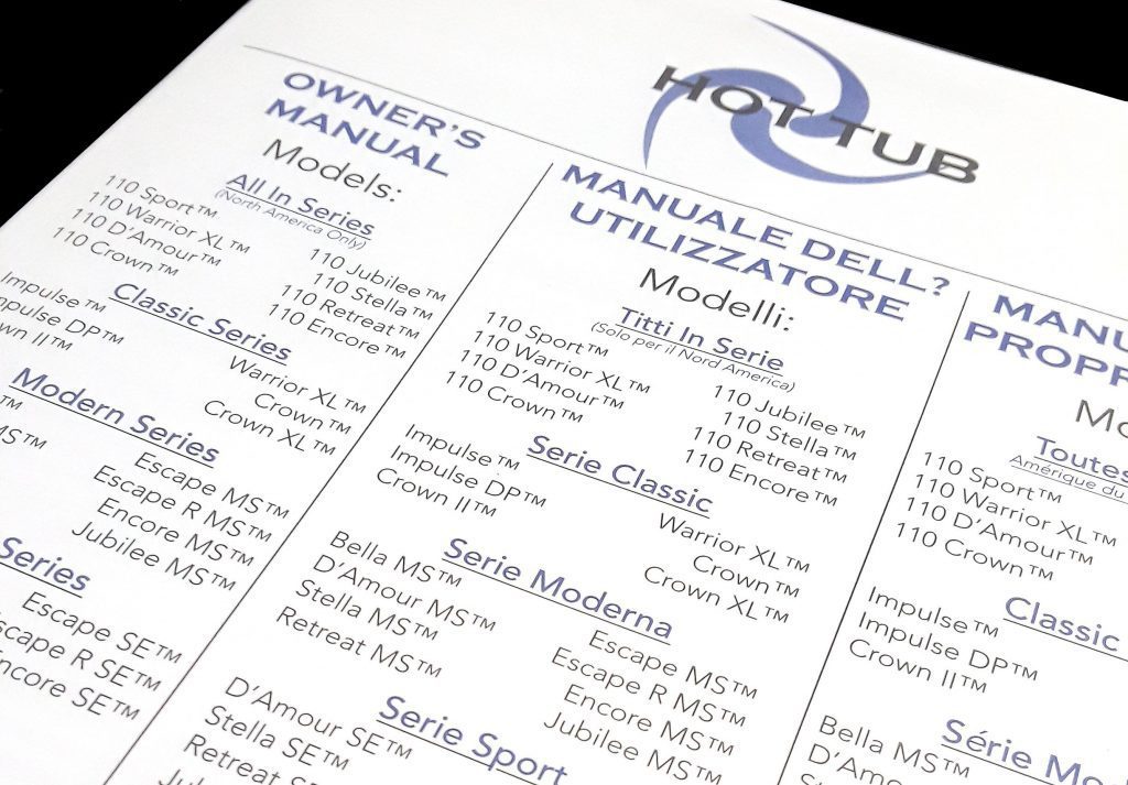 Hot Springs Service Manual